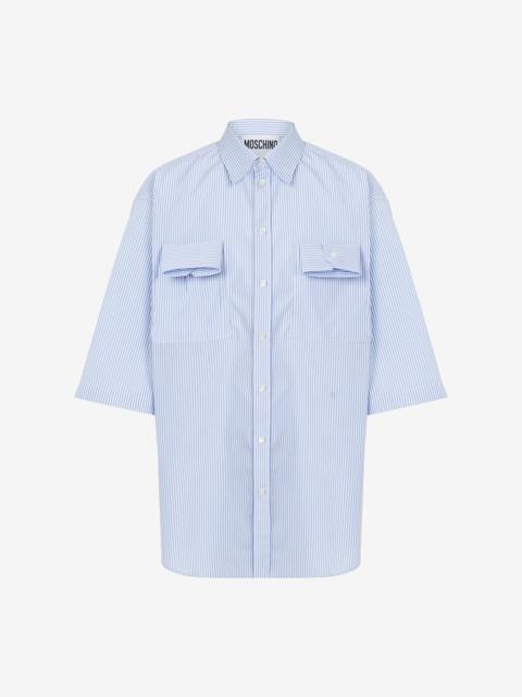 Moschino STRIPED POPLIN SHIRT CUFF DETAILS