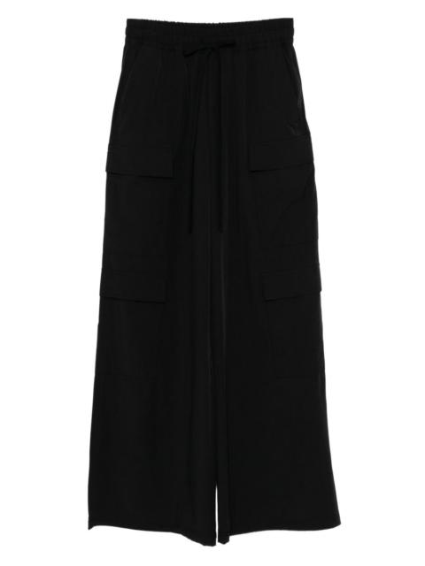 thom/krom elasticated-waistband trousers
