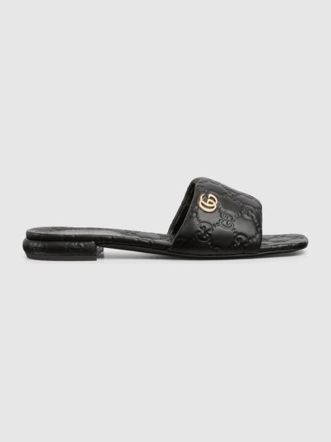GUCCI Women's slide sandal with Double G