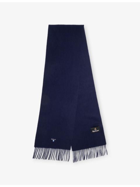 Barbour Brand-Patch Wool Scarf