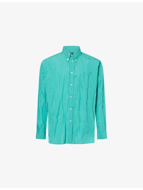 WILLY CHAVARRIA Veterano Long-Sleeve Cotton-Blend Shirt