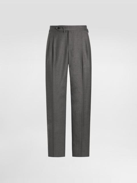 Wool canvas trousers