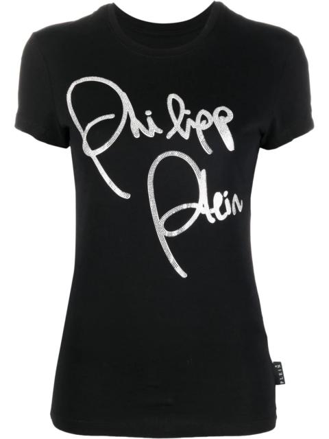 PHILIPP PLEIN logo-print embellished T-shirt
