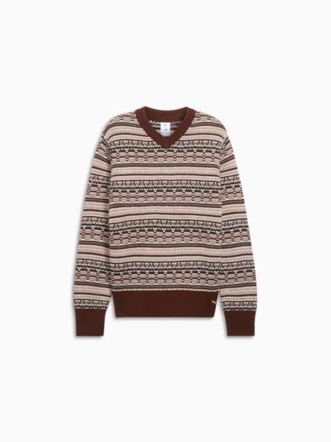 PUMA PUMA x THE BROOKLYN CIRCUS Men's Knitted V-Neck Sweater