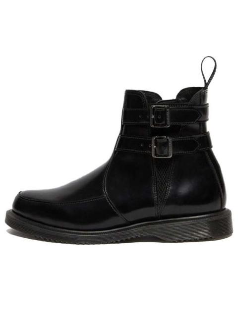 Dr. Martens (WMNS) Dr. Martens Flora Polished Smooth Chelsea Boots Black 25965001