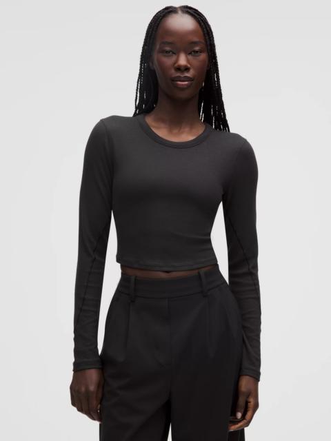 lululemon Hold Tight Straight-Hem Cropped Long-Sleeve Shirt