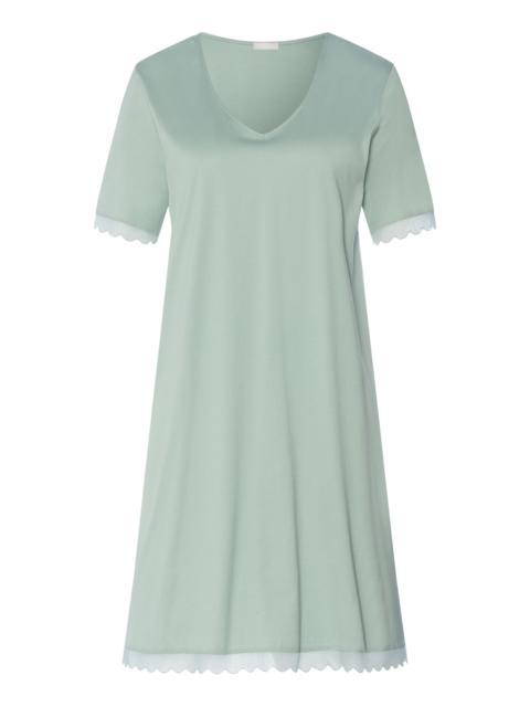 HANRO Inaya Scalloped Lace Cotton Nightgown