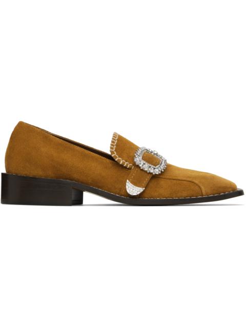 WALES BONNER Tan Buckle Loafers
