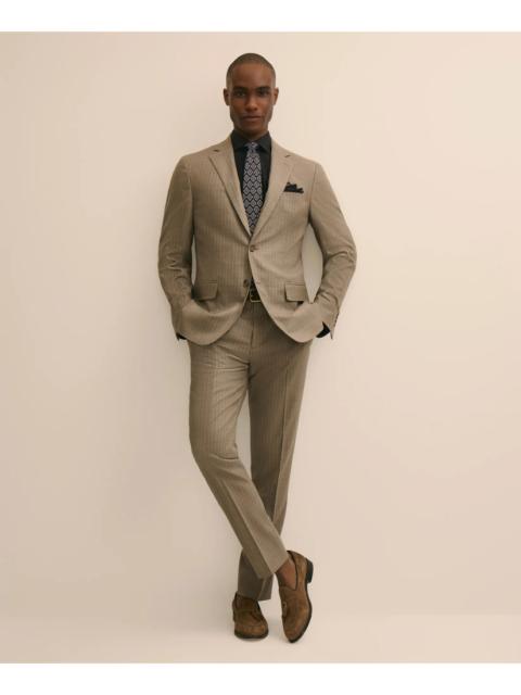 Brooks Brothers Brooks Brothers Explorer Collection Slim Fit Wool Stripe Suit Pants