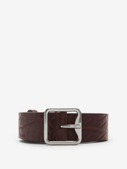 Burberry Leather B Buckle Belt