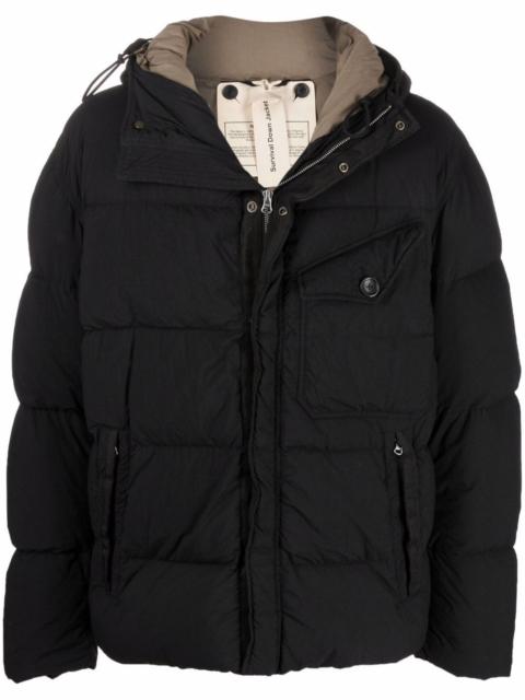 Ten C zip-up padded coat