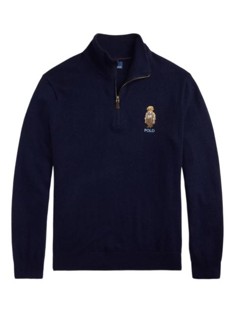 Polo Ralph Lauren logo-embroidered half-zip pullover