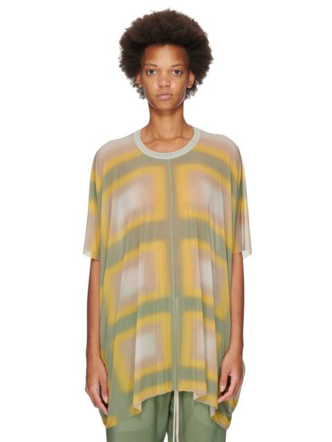 Rick Owens Minerva draped geometric-print top