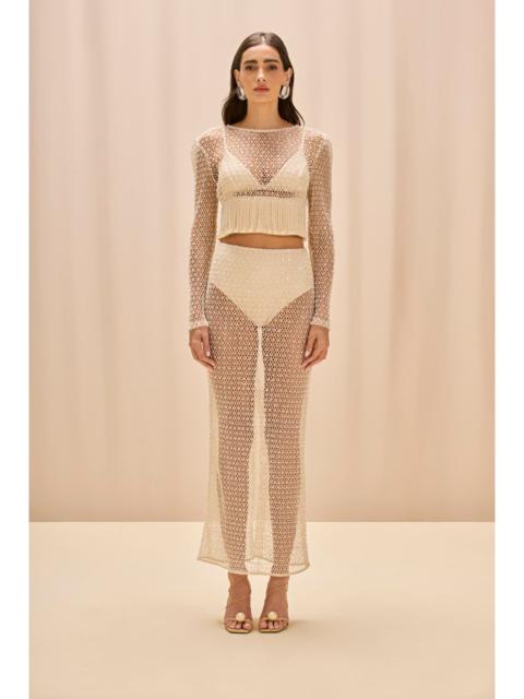 PatBO CROCHET BLOOM SKIRT