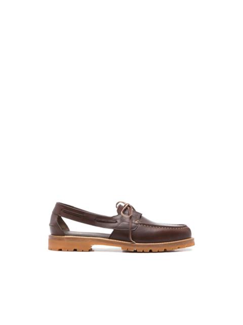 A KIND OF GUISE Barolo cut-out boat shoes