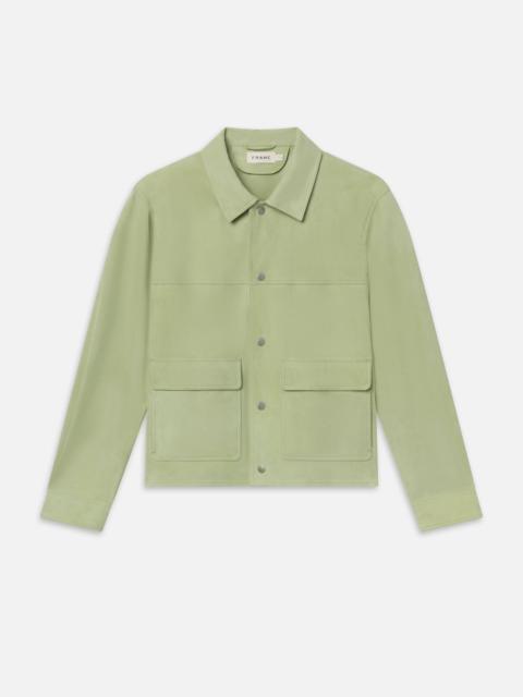 FRAME Suede Trucker Jacket