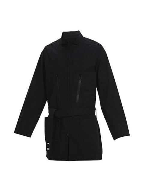 Y-3 Men's Y-3 mid-length Stand Collar Casual Jacket Black GK4795