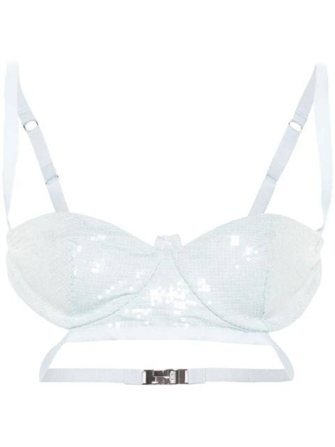 GCDS sequined bra top