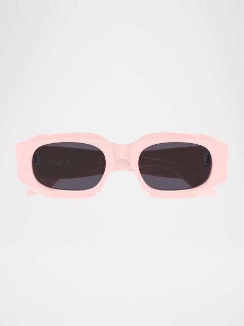 Alaïa Rectangle Acetate Sunglasses