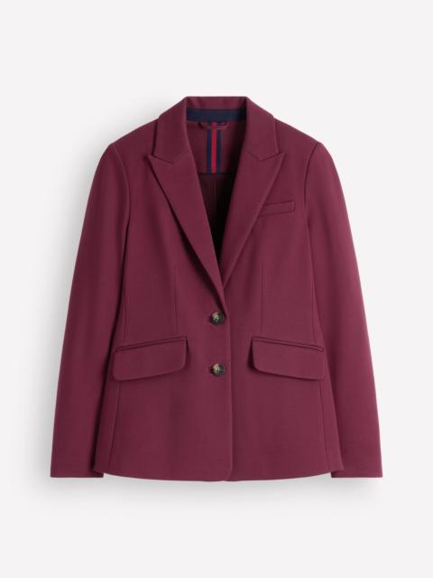 BODEN Stamford Ponte Blazer-Deep Wisteria