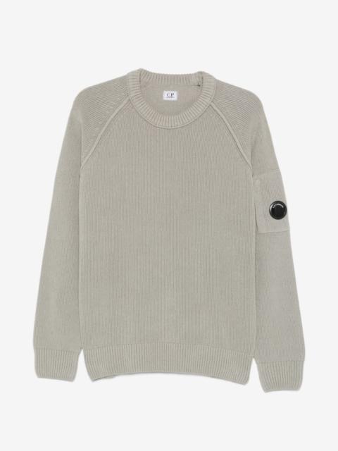 C.P. Company Chenille cotton lens crewneck sweater