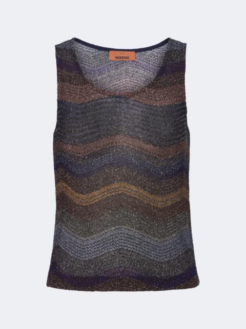 Missoni Wave lamé top