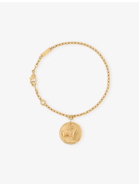 Van Cleef & Arpels Zodiaque Medal Capricorn 18ct Yellow-Gold Bracelet