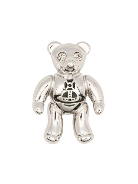 Vivienne Westwood Ruby teddy bear earrings