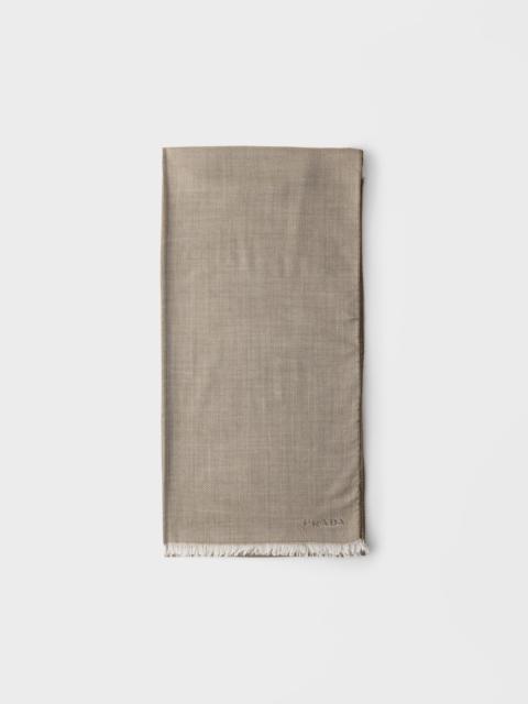 Prada Cashmere, wool and silk scarf