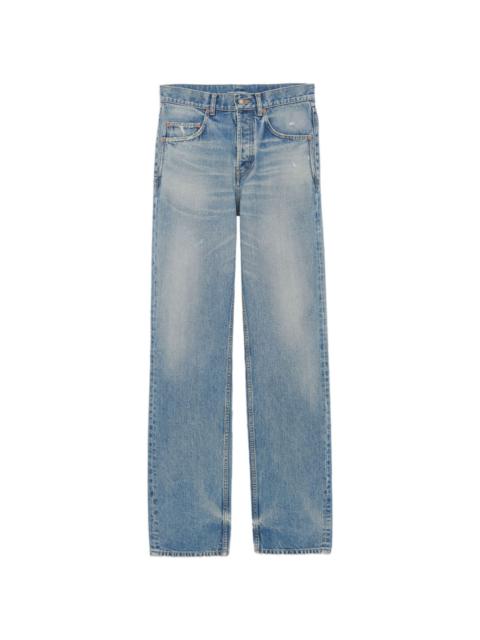 SAINT LAURENT high-waisted wide-leg jeans