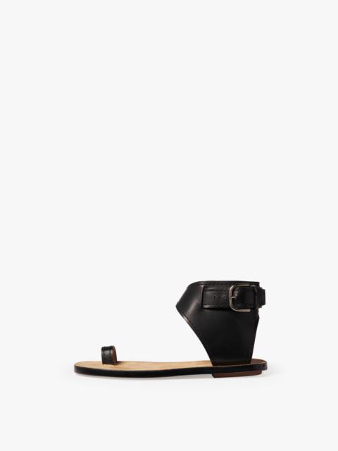 Victoria Beckham Annie Flat Sandal in Black