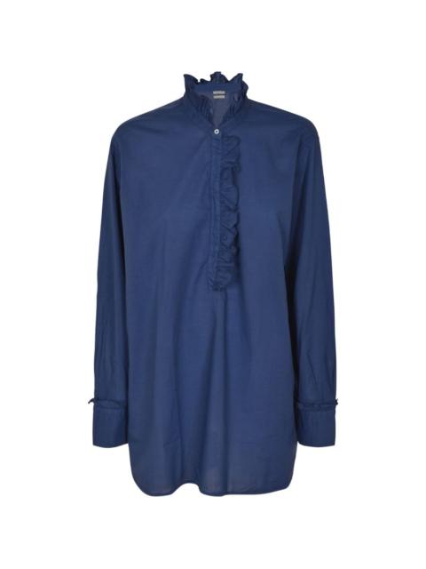 massimo alba ruffled blouse