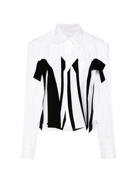 drape pleats detail shirt