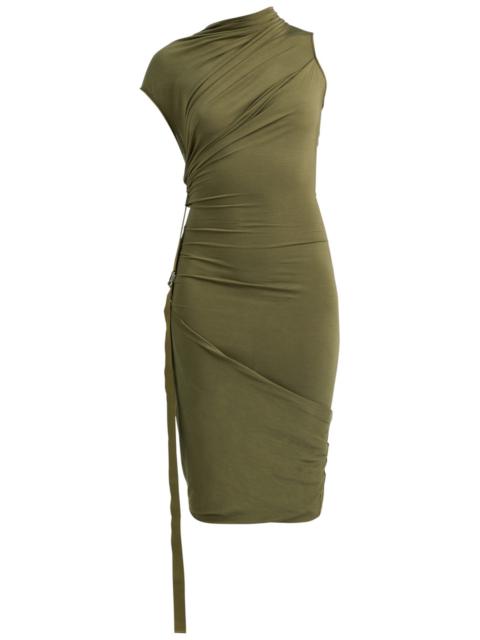 Helmut Lang Helmut Lang Wind Draped Jersey Midi Dress