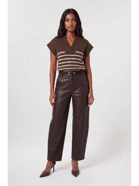 KAREN MILLEN Wool Blend Cosy Knit V Neck Top