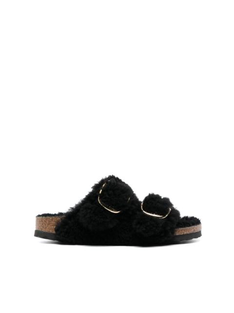 Arizona Big Buckle shearling slides