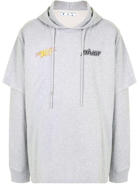Off-White Pivot cotton hoodie