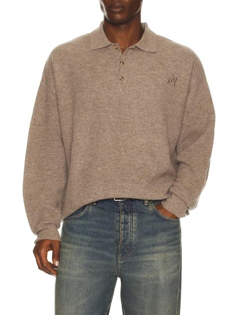 malbon Gauge Waffle Knit Polo