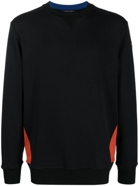 Paul & Shark logo-appliquÃ© contrast-panel sweatshirt