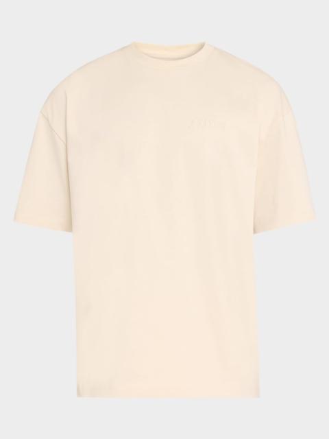 AMIRI Men's Back-Logo Oversized Crewneck T-Shirt