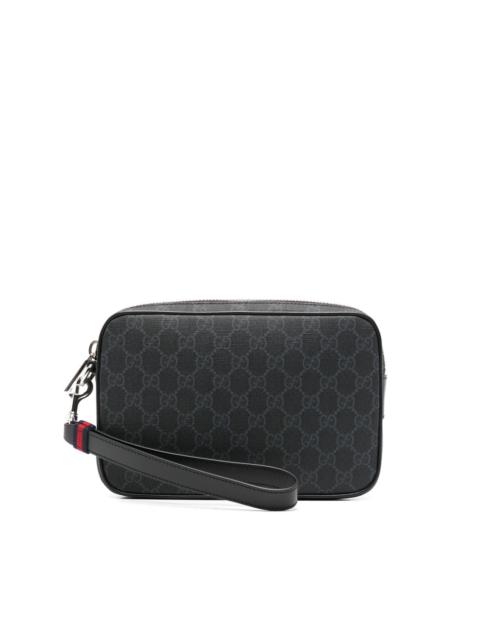 GUCCI GG Supreme canvas clutch bag