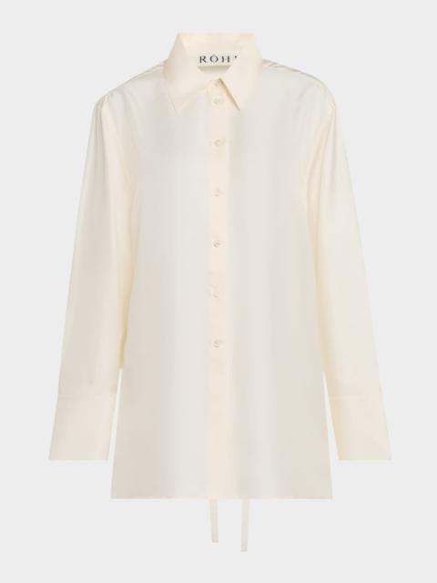 RÓHE Deconstructed Silk Shirt