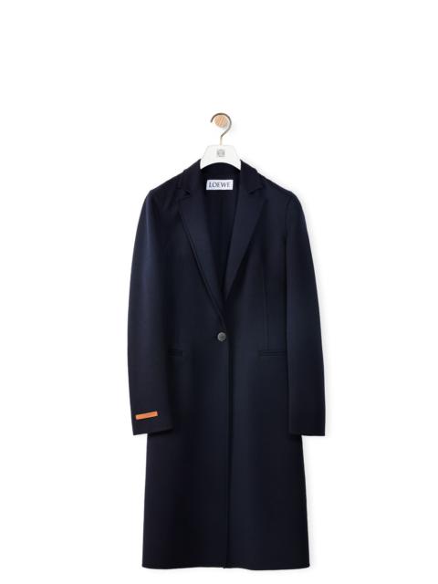 Loewe Single breasted coat in wool and cashmere