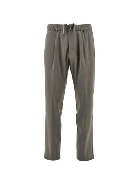 Herno drawstring pleated trousers