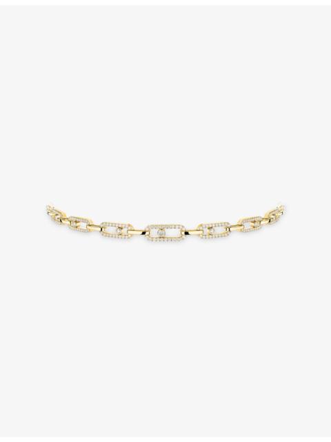 MESSIKA Move Link 18ct Yellow-Gold and 1.70ct Brilliant-Cut Diamond Necklace