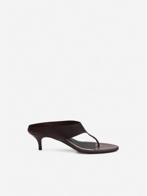 MAGDA BUTRYM Thong sandals in brown leather