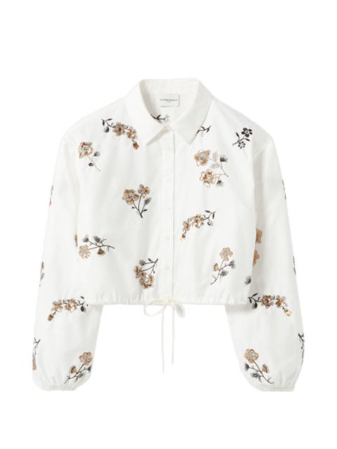 Claudie Pierlot floral drawstring shirt
