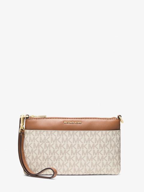 MICHAEL KORS Jet Set Medium Signature Logo Wristlet