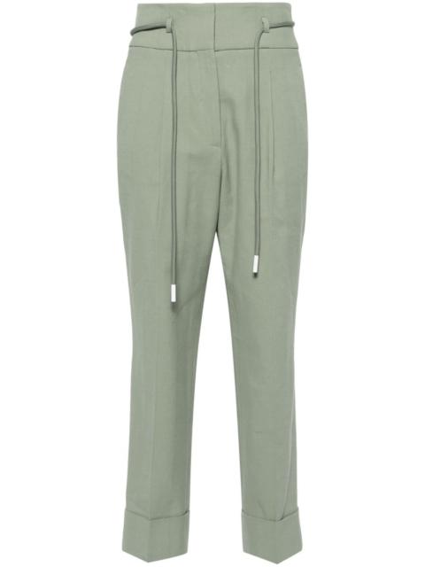 PESERICO high-waist cropped trousers