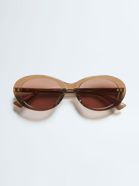 Bottega Veneta BV1415SK Classic Oval Sunglasses